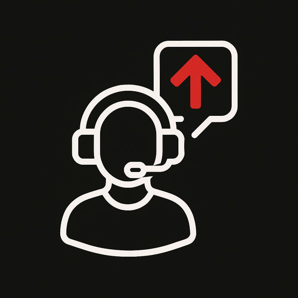 Support + escalation